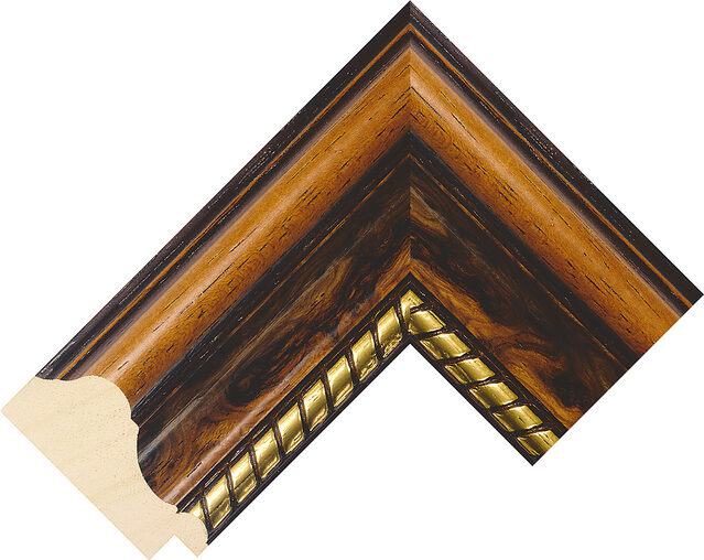 213492246 - Dark Wood - 54mm wide picture frame chevron