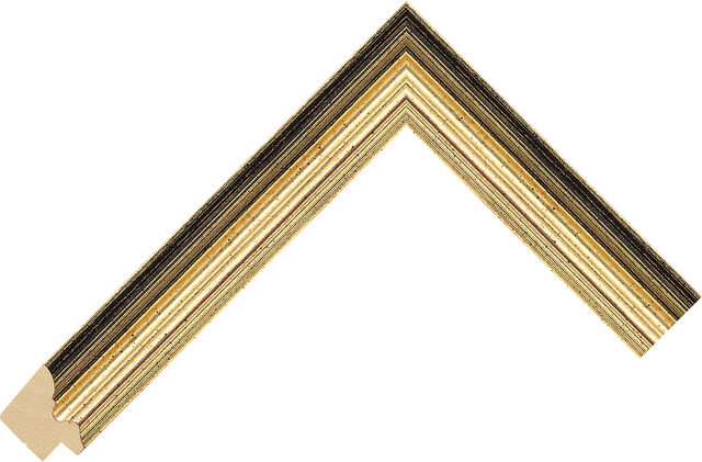 214600100 - Gold - 26mm wide picture frame chevron