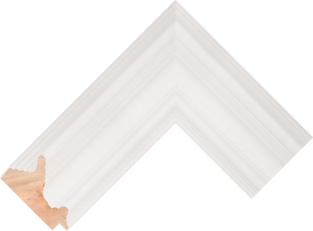 216127000 - White - 80mm wide picture frame chevron