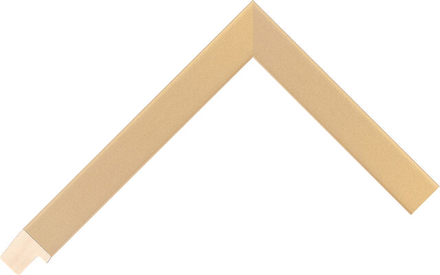 17mm Wide Gold Flat Frame Moulding for sale by the length, or in bulk (AQ.217647000) chevron image