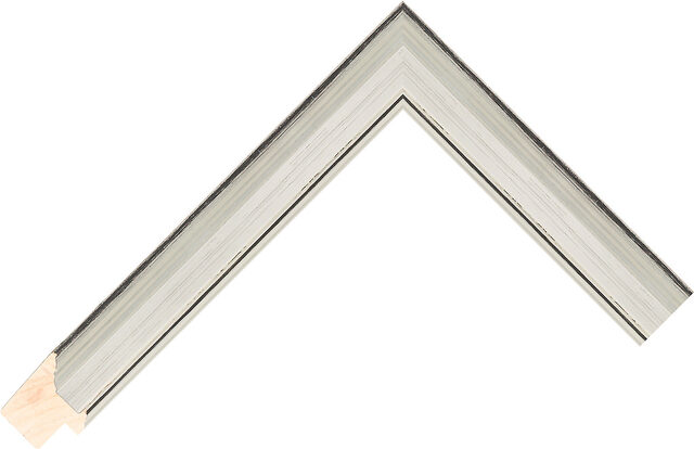 218140620 - Silver - 23mm wide picture frame chevron