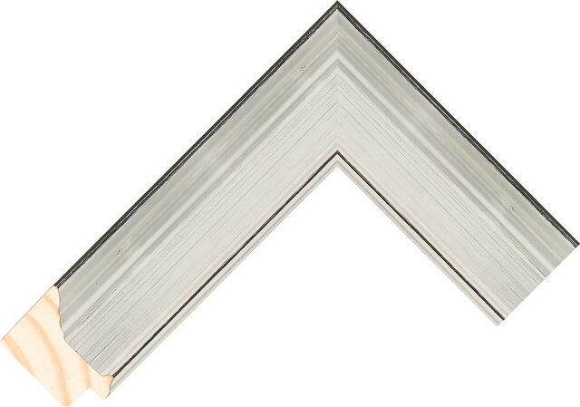 218150620 - Silver - 42mm wide picture frame chevron