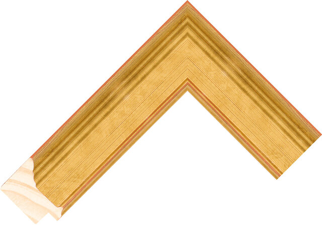 218150740 - Warm Gold - 42mm wide picture frame chevron