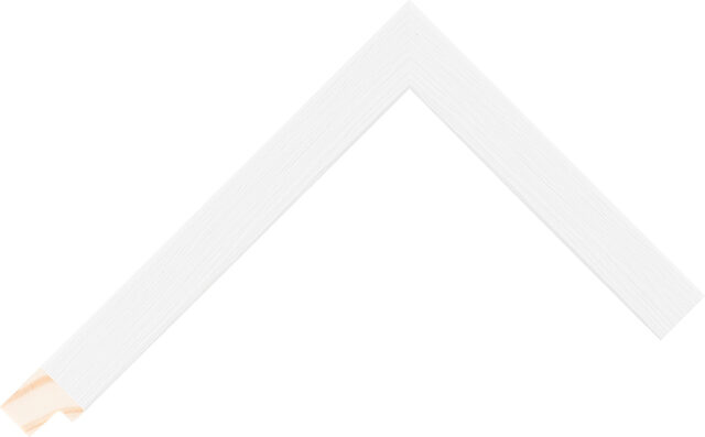 218183011 - White - 18mm wide picture frame chevron