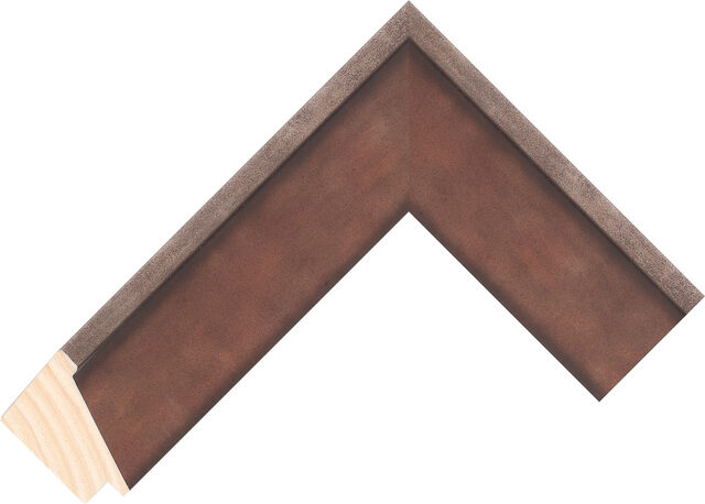 223073205 - Terracotta/Silver - 45mm wide picture frame chevron