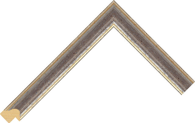 224203000 - Blue/Silver - 21mm wide picture frame chevron