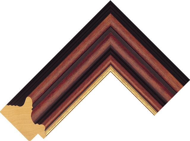 224494246 - Dark Wood - 56mm wide picture frame chevron