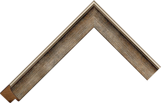 226655001 - Pewter - 25mm wide picture frame chevron
