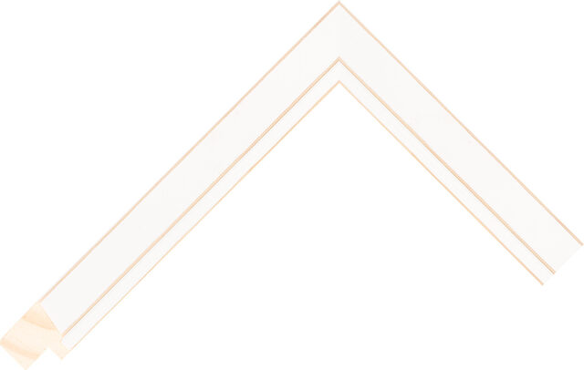 229901480 - White - 22mm wide picture frame chevron