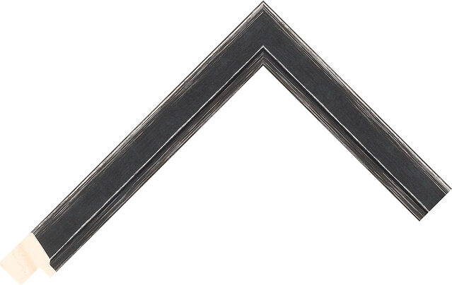 229901870 - Black/Grey - 22mm wide picture frame chevron
