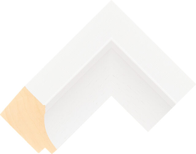 230727182 - White - 70mm wide picture frame chevron