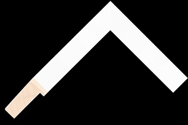 233127000 - White - 25mm wide picture frame chevron