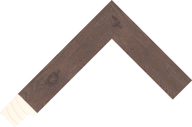 233170546 - Walnut - 30mm wide picture frame chevron