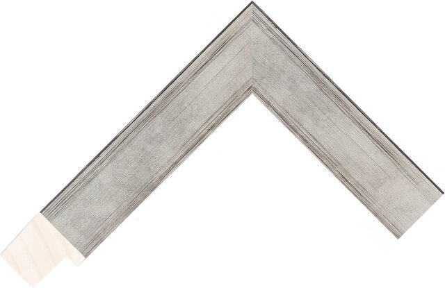 233170653 - Silver/Black - 30mm wide picture frame chevron