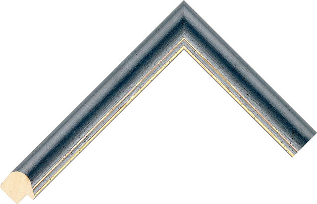 23445 - Blue - 22mm wide picture frame chevron