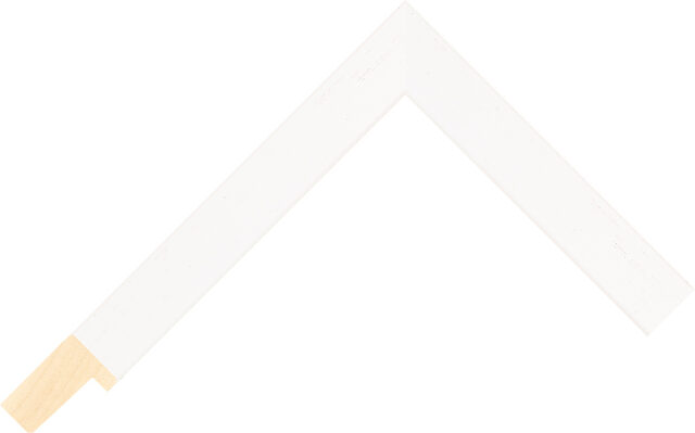 235000127 - White - 20mm wide picture frame chevron