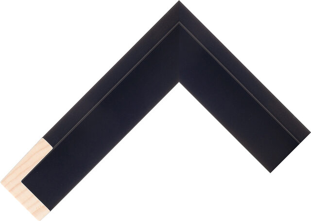 237126171 - Black - 38mm wide picture frame chevron
