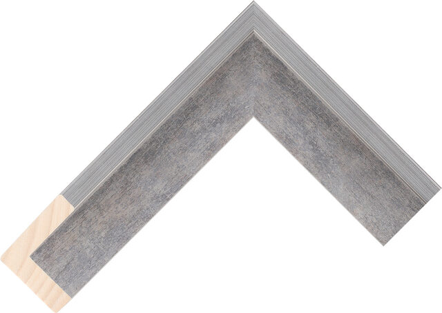237126626 - Silver - 38mm wide picture frame chevron