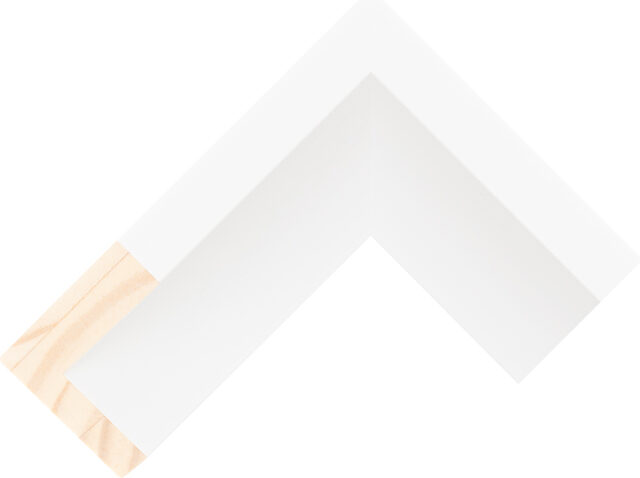 239137181 - White - 57mm wide picture frame chevron