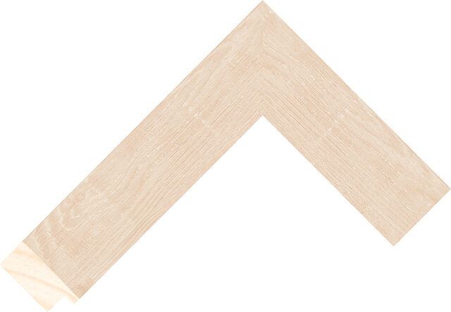 240170541 - Whitewashed Oak - 40mm wide picture frame chevron
