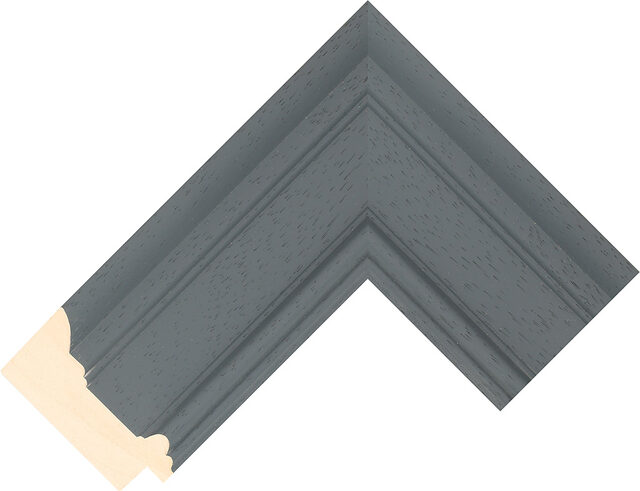 241000107 - Light Grey - 84mm wide picture frame chevron