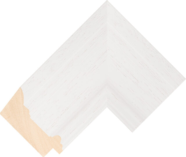 241000127 - White - 84mm wide picture frame chevron
