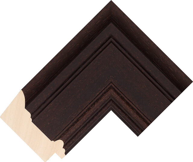 241000499 - Wenge - 84mm wide picture frame chevron
