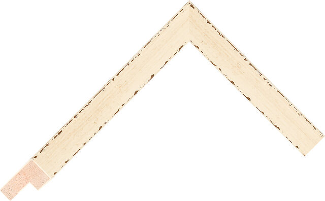 241260 - Ivory - 19mm wide picture frame chevron