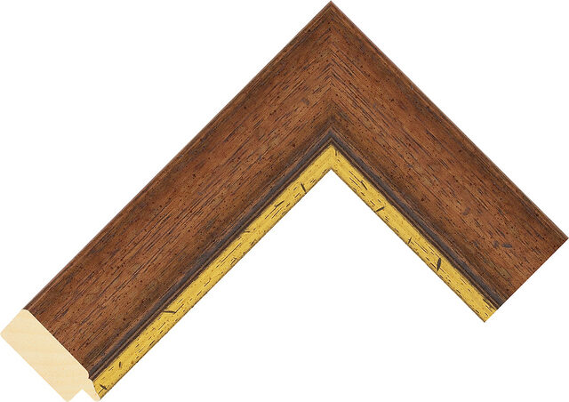 245034000 - Medium Oak - 44mm wide picture frame chevron