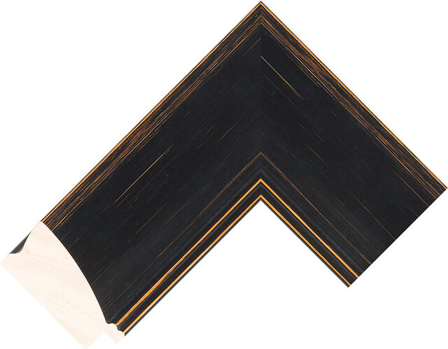 252802471 - Black - 68mm wide picture frame chevron
