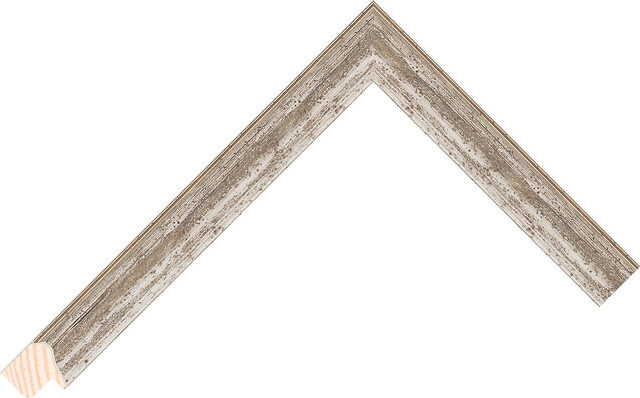 253403000 - Silver - 20mm wide picture frame chevron
