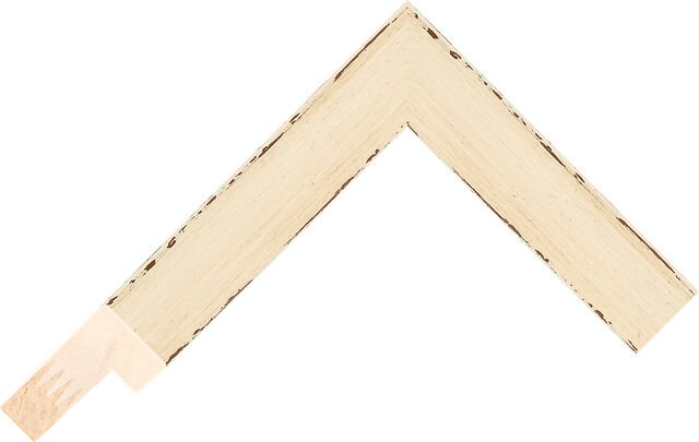261260 - Ivory - 26mm wide picture frame chevron