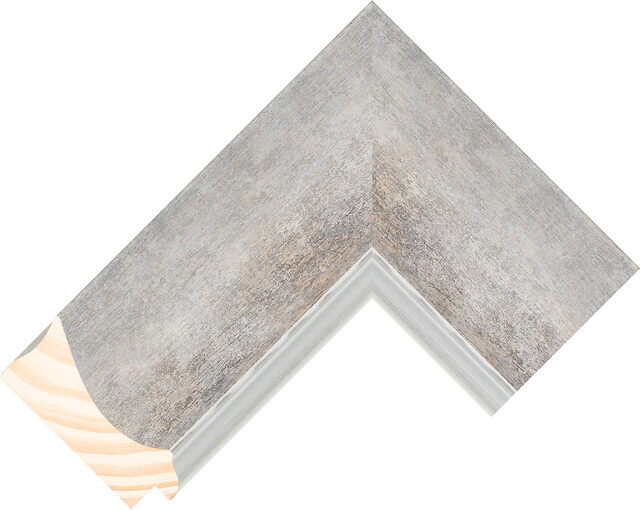 266412626 - Silver - 70mm wide picture frame chevron