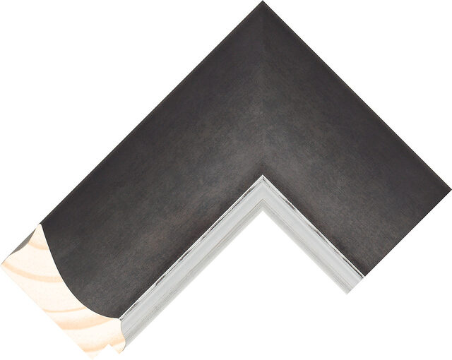 266412629 - Anthracite/Silver - 70mm wide picture frame chevron