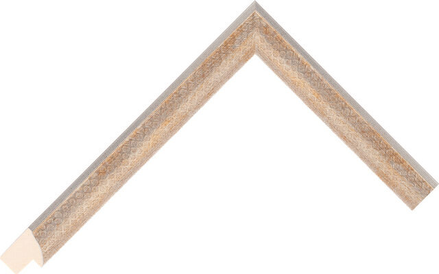 267975 - Silver - 20mm wide picture frame chevron