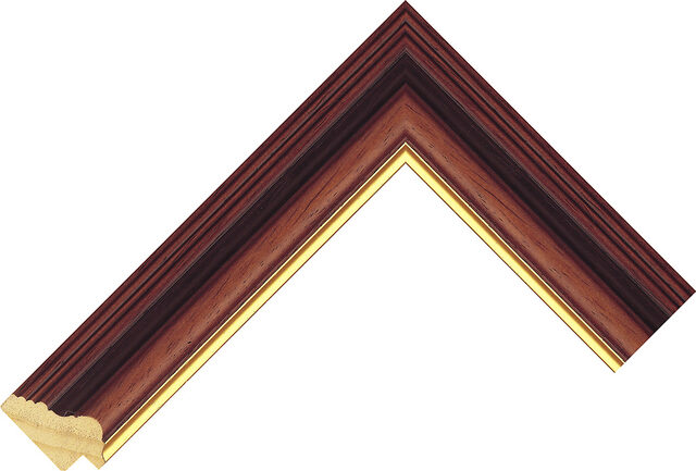 268499246 - Walnut - 35mm wide picture frame chevron