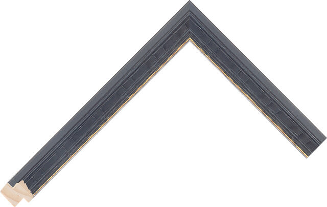 270921027 - Black/GSE - 21mm wide picture frame chevron