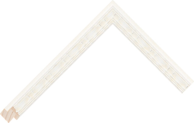 270921028 - White - 21mm wide picture frame chevron