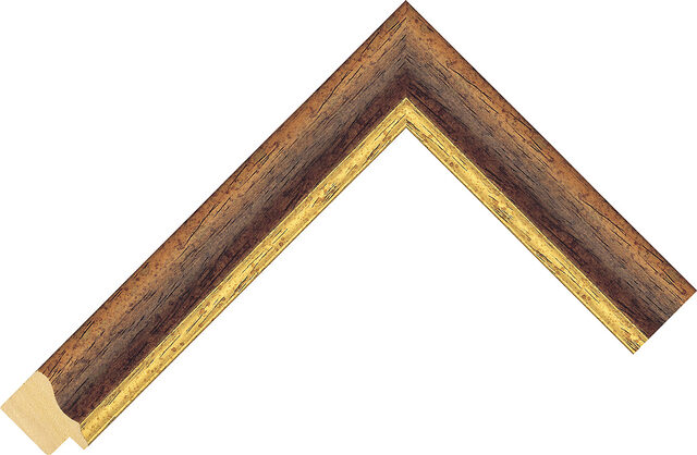 271310000 - Medium Oak - 27mm wide picture frame chevron