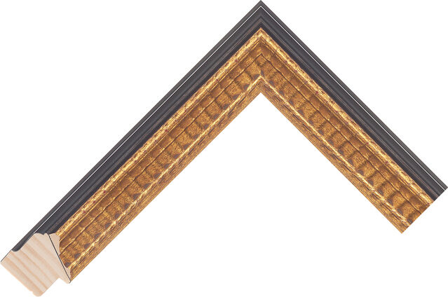 271931009 - Gold - 34mm wide picture frame chevron
