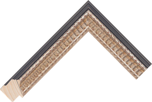 271931012 - Silver - 34mm wide picture frame chevron