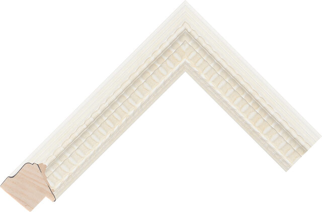 271931028 - White - 34mm wide picture frame chevron