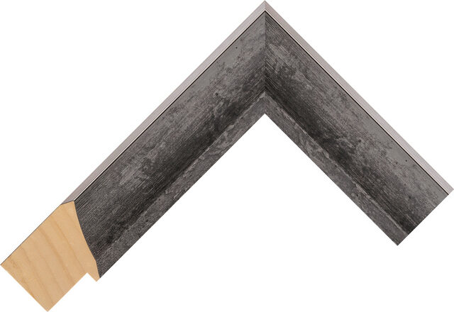 275877 - Black - 38mm wide picture frame chevron