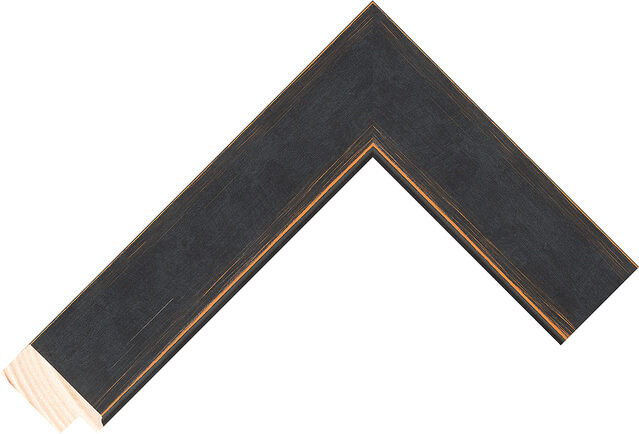 279811471 - Black/Orange - 38mm wide picture frame chevron
