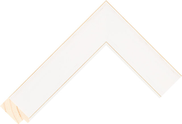 279811481 - White/Natural - 38mm wide picture frame chevron