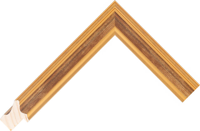 280183002 - Antique Gold - 25mm wide picture frame chevron