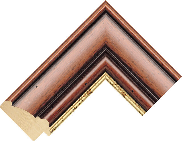 280700496 - Dark Wood - 65mm wide picture frame chevron