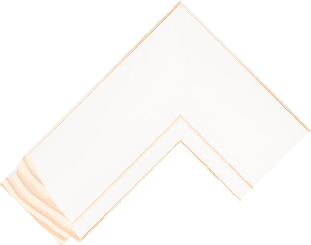 283502481 - White/Natural - 69mm wide picture frame chevron