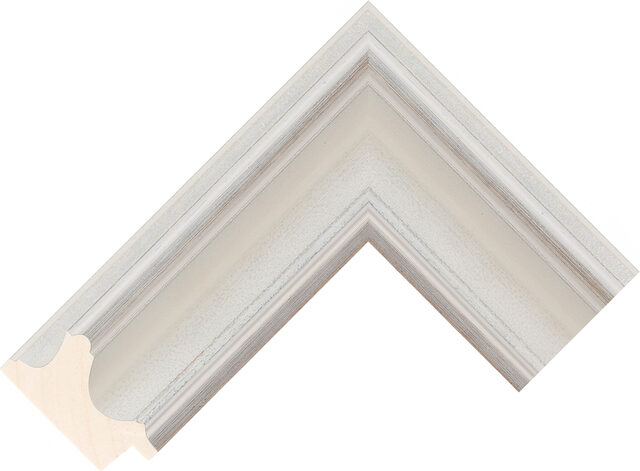 284186001 - Silver - 55mm wide picture frame chevron