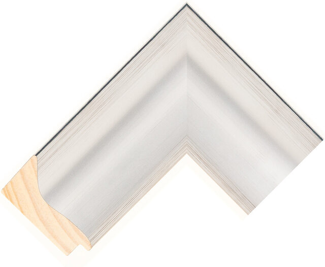 285757662 - Silver - 70mm wide picture frame chevron
